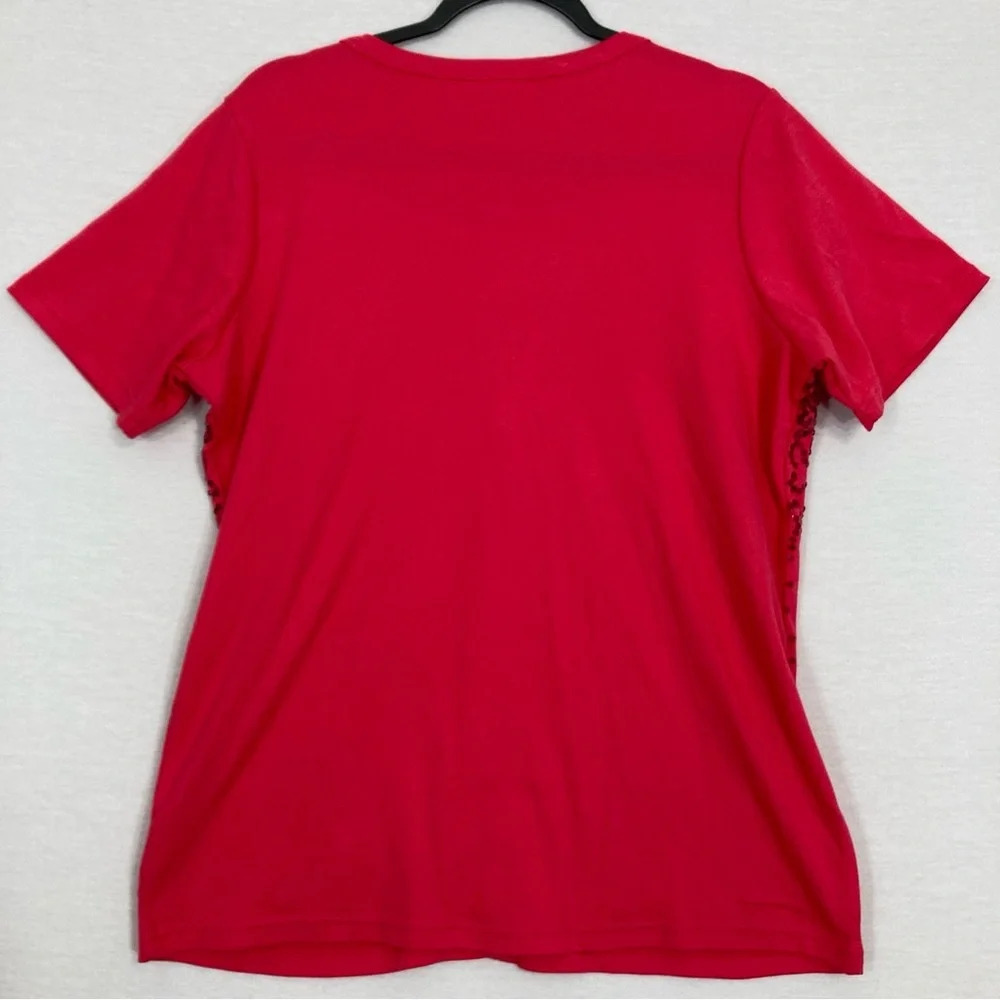 Quacker Factory Red Sequins Evening Layered Stret… - image 8